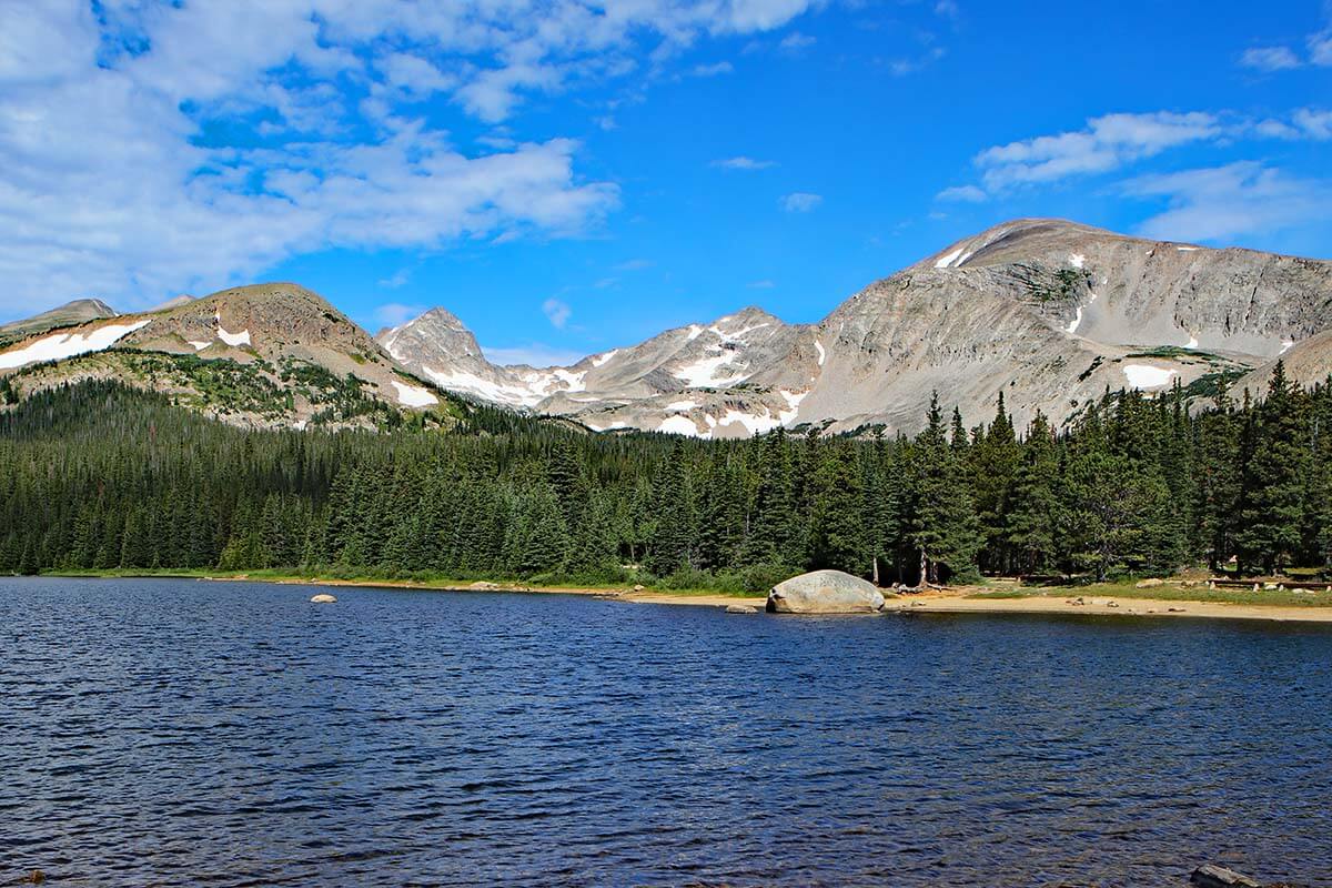 Brainard Lake near Peak to Peak road in Colorado