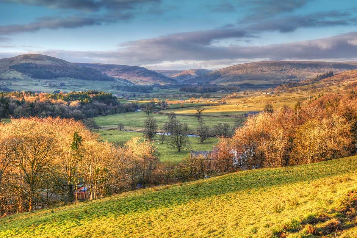 Forest of Bowland in Lancashire UK