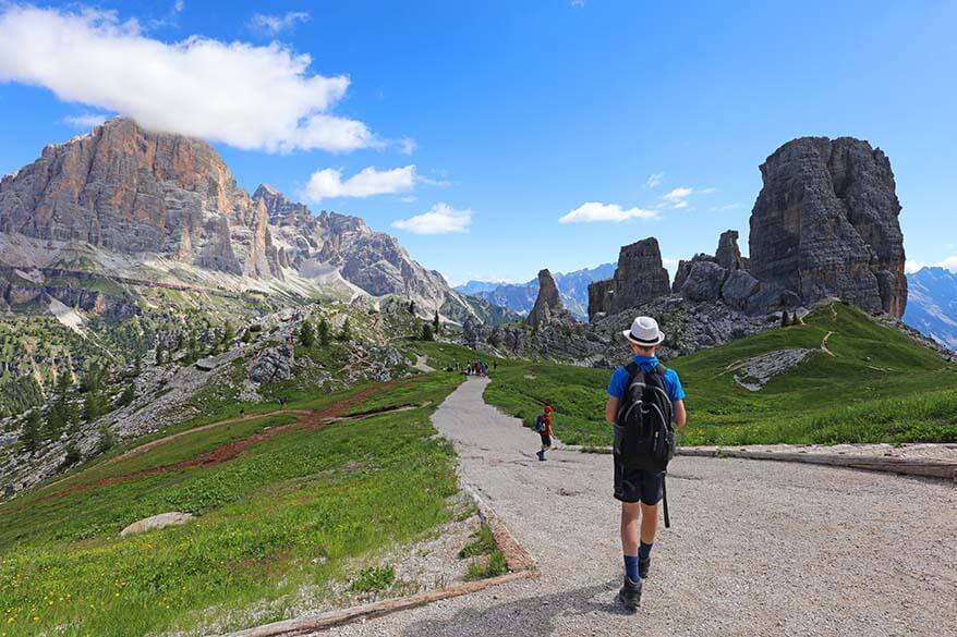 Hiking in the Italian Dolomites, Cinque Torri