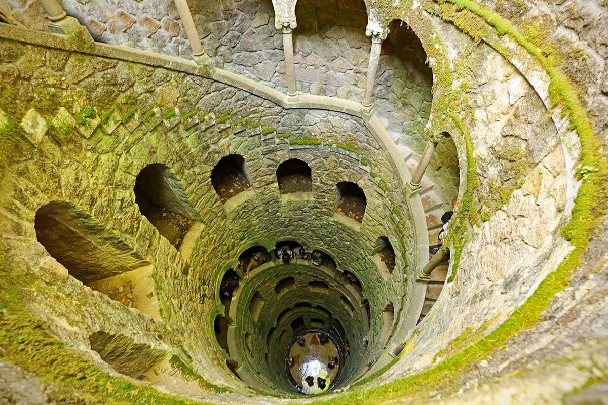 Initiation Well at Quinta da Regaleira in Sintra Portugal