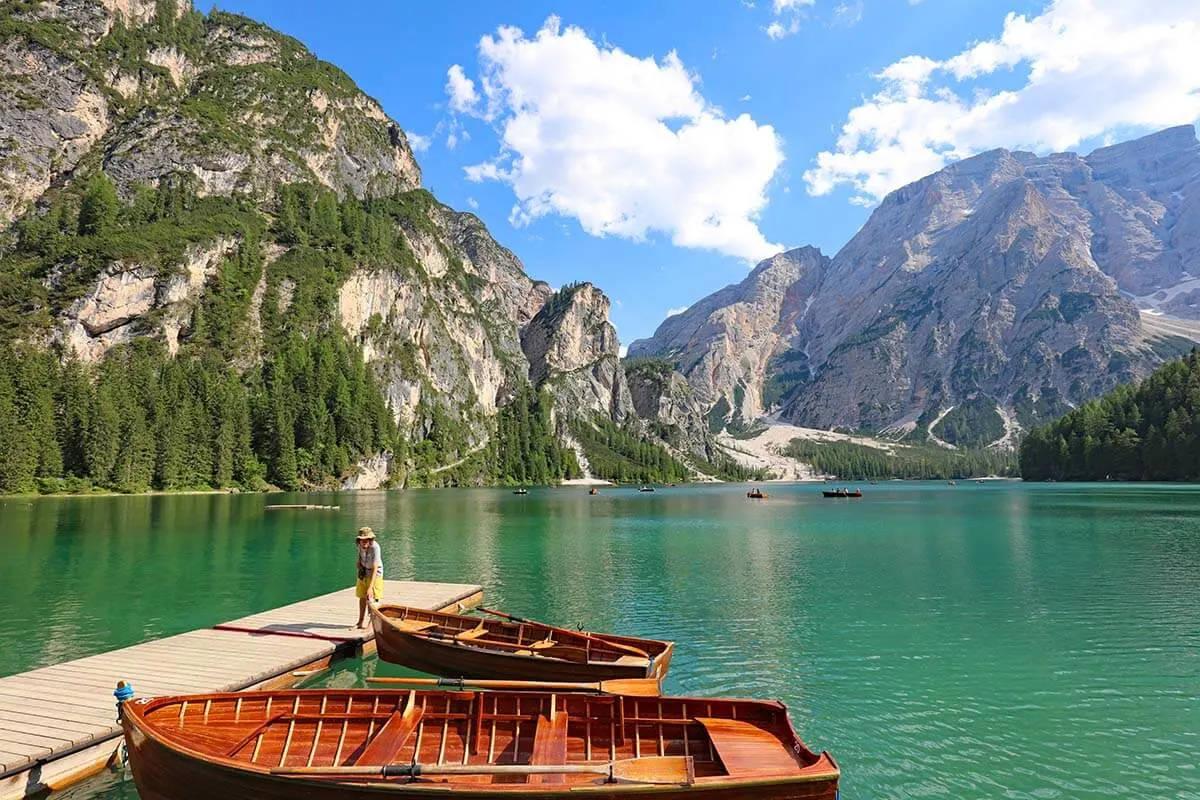 Boats at Lago di Braies