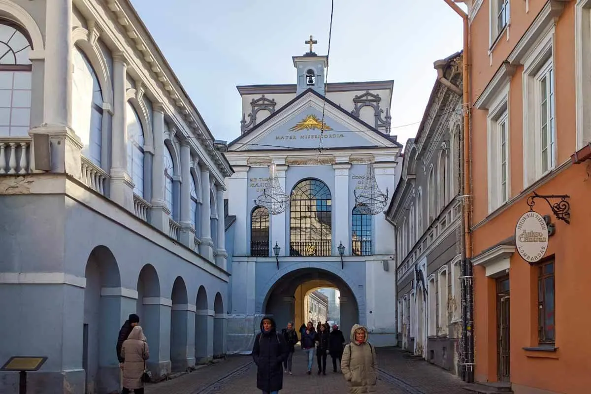 Gate of Dawn in Vilnius Lithuania