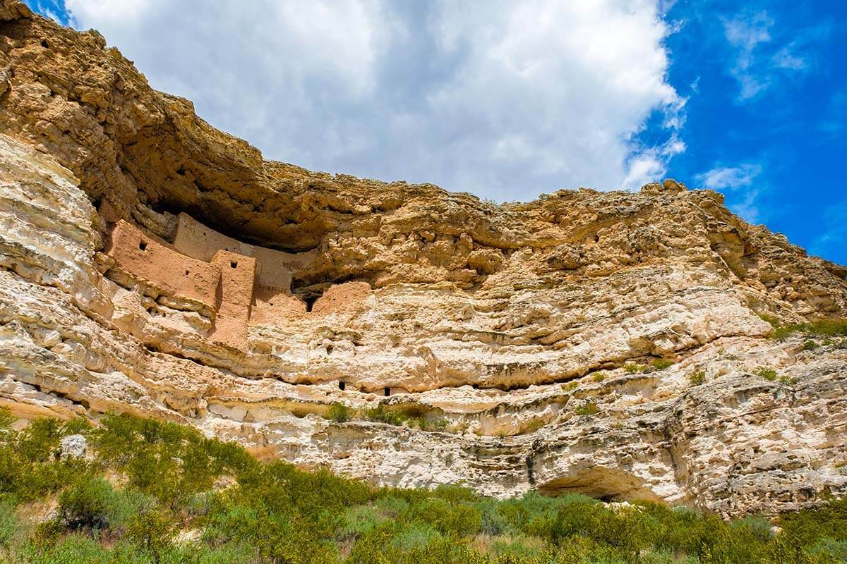 Montezuma Castle between Phoenix and Sedona in Arizona