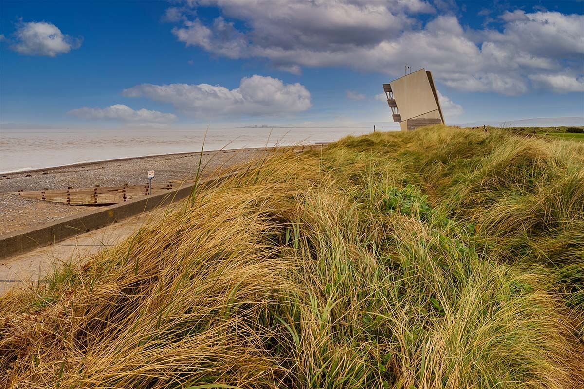 Rossall Point Watch Tower in Fleetwood UK