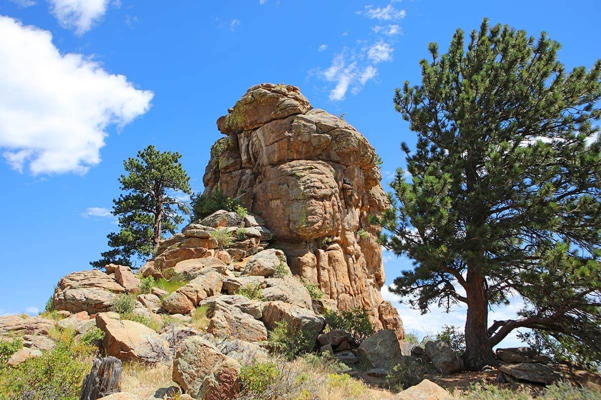 Scenery near Estes Park in Colorado