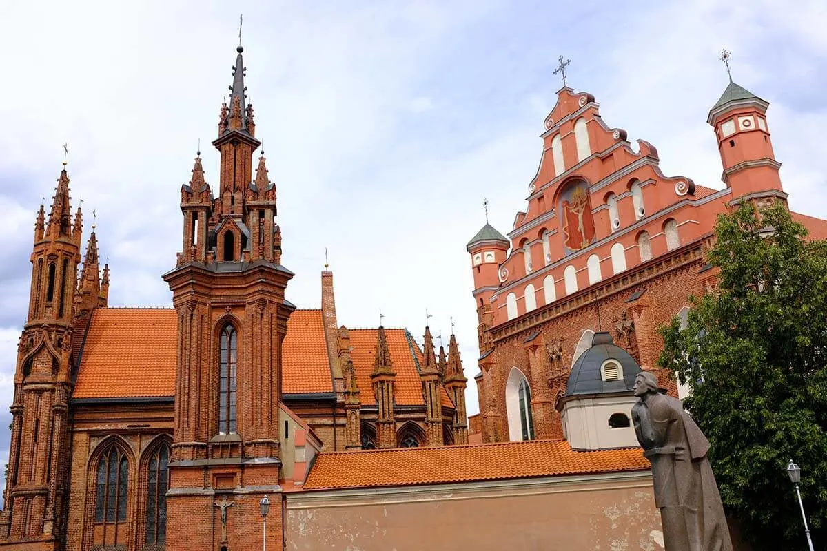 St. Anne's Church in Vilnius Lithuania