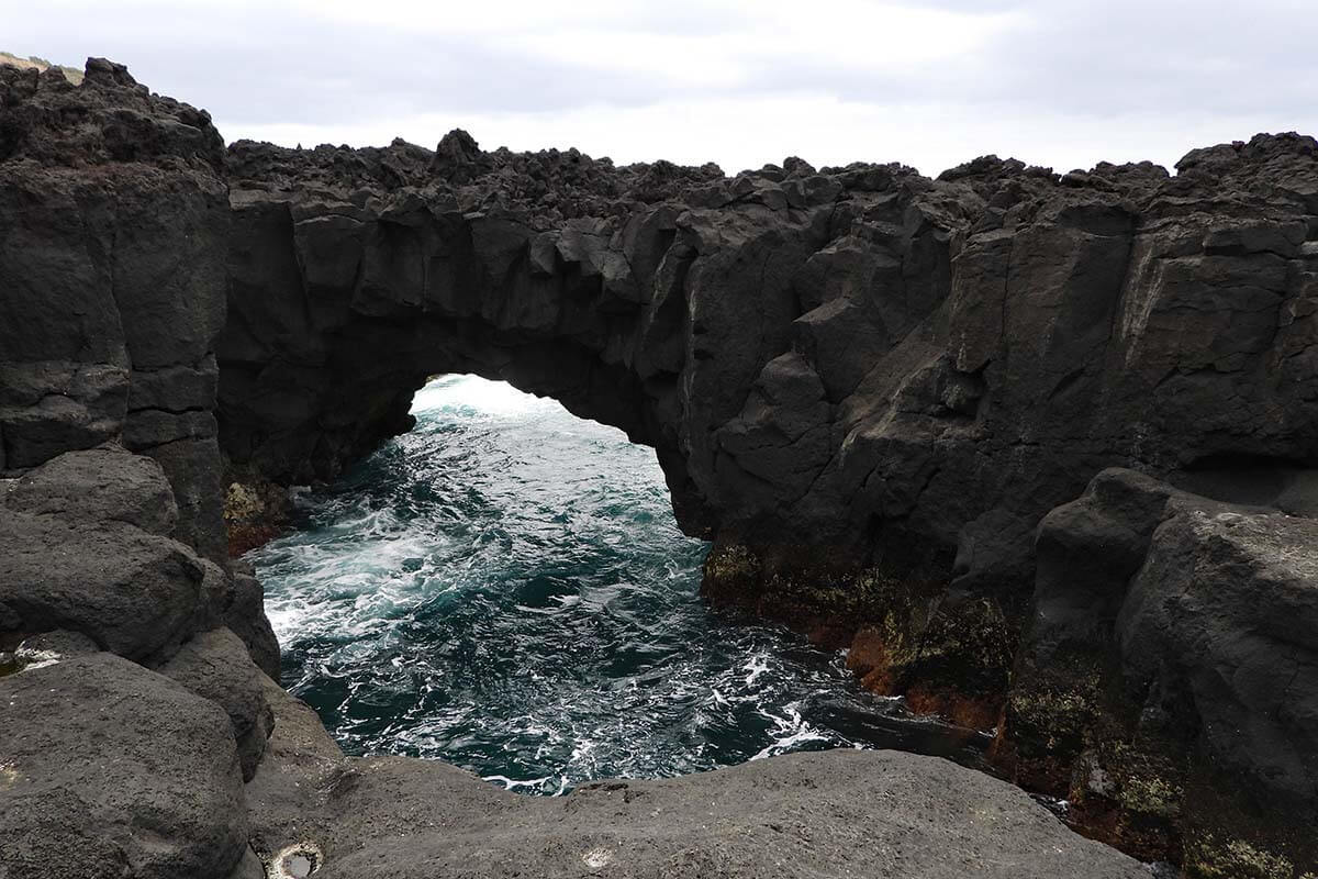 Ponta da Ferraria coastal landscape in the Azores