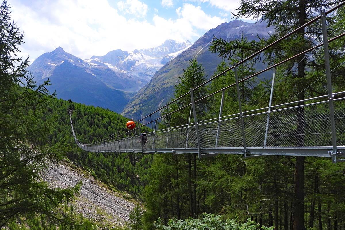 Charles Kuonen Suspension Bridge in Switzerland