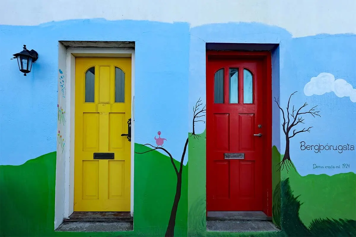 Colorful houses in Reykjavik city center