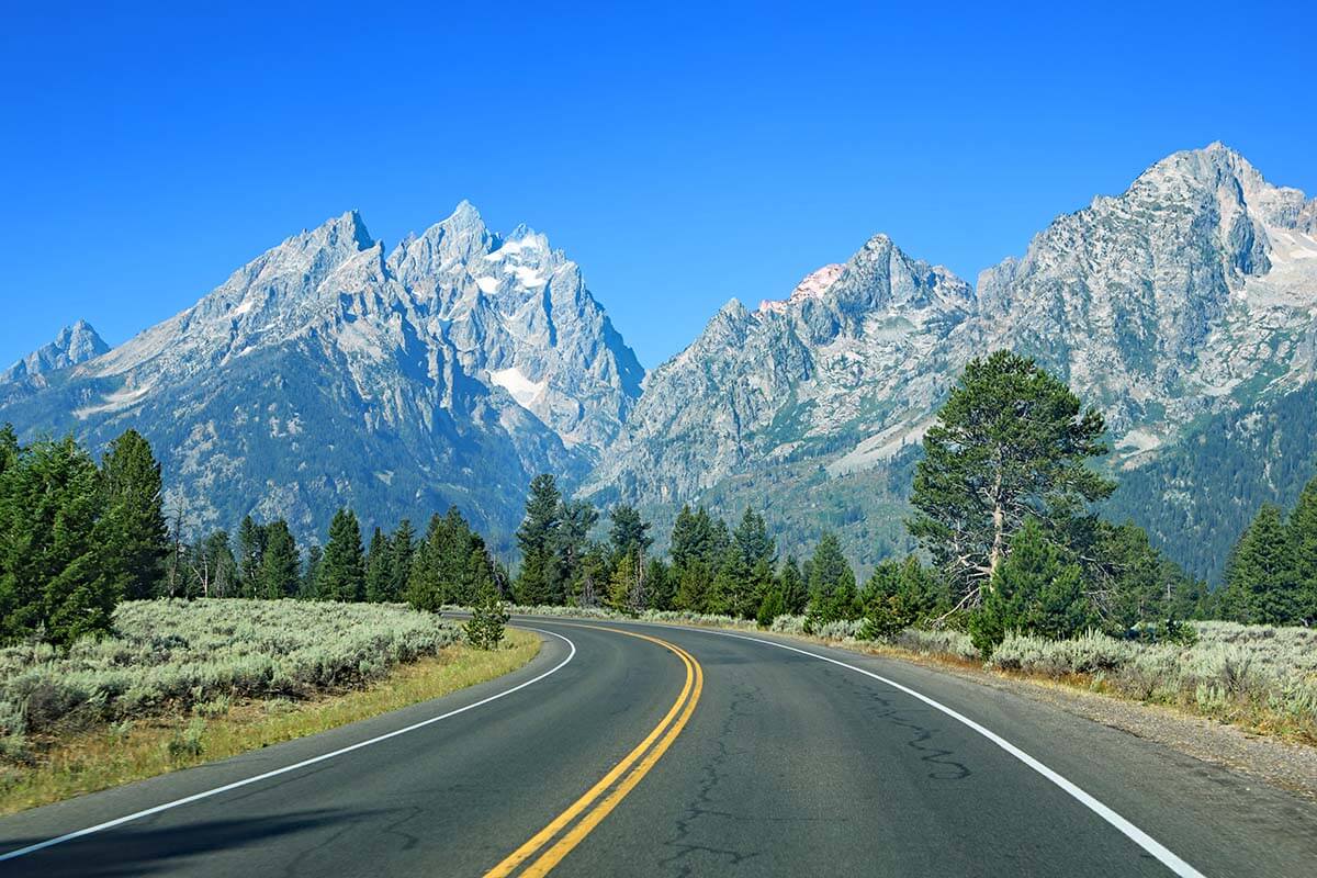 Grand Teton National Park road