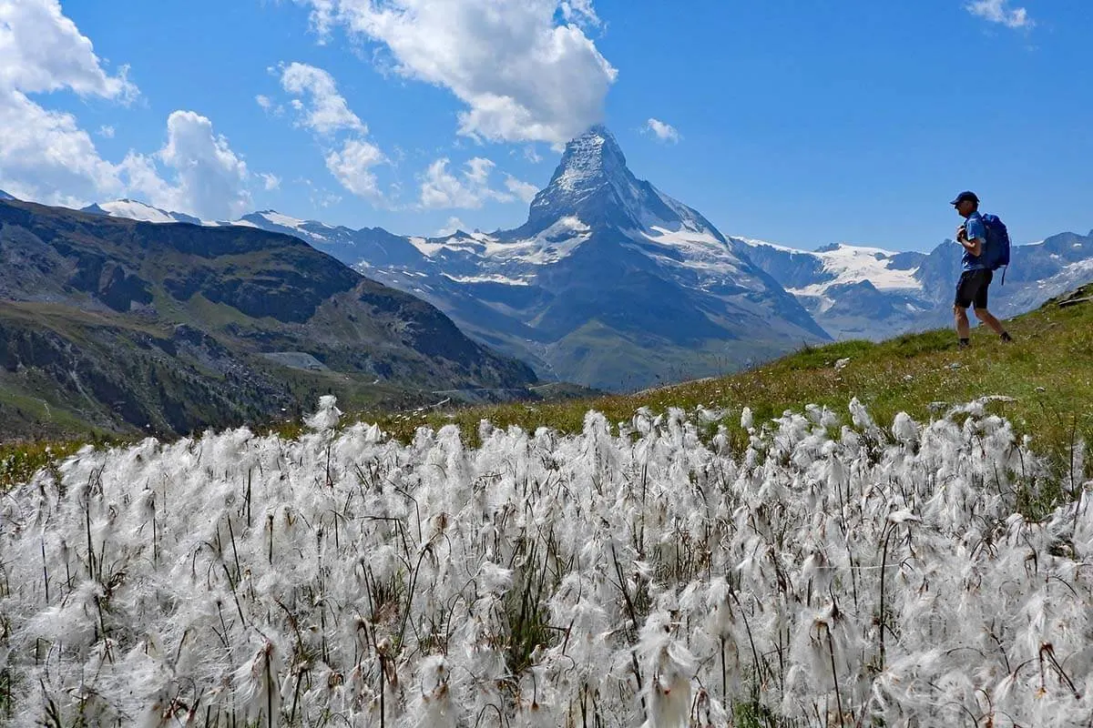 Hiking the 5 lakes trail in Zermatt Switzerland