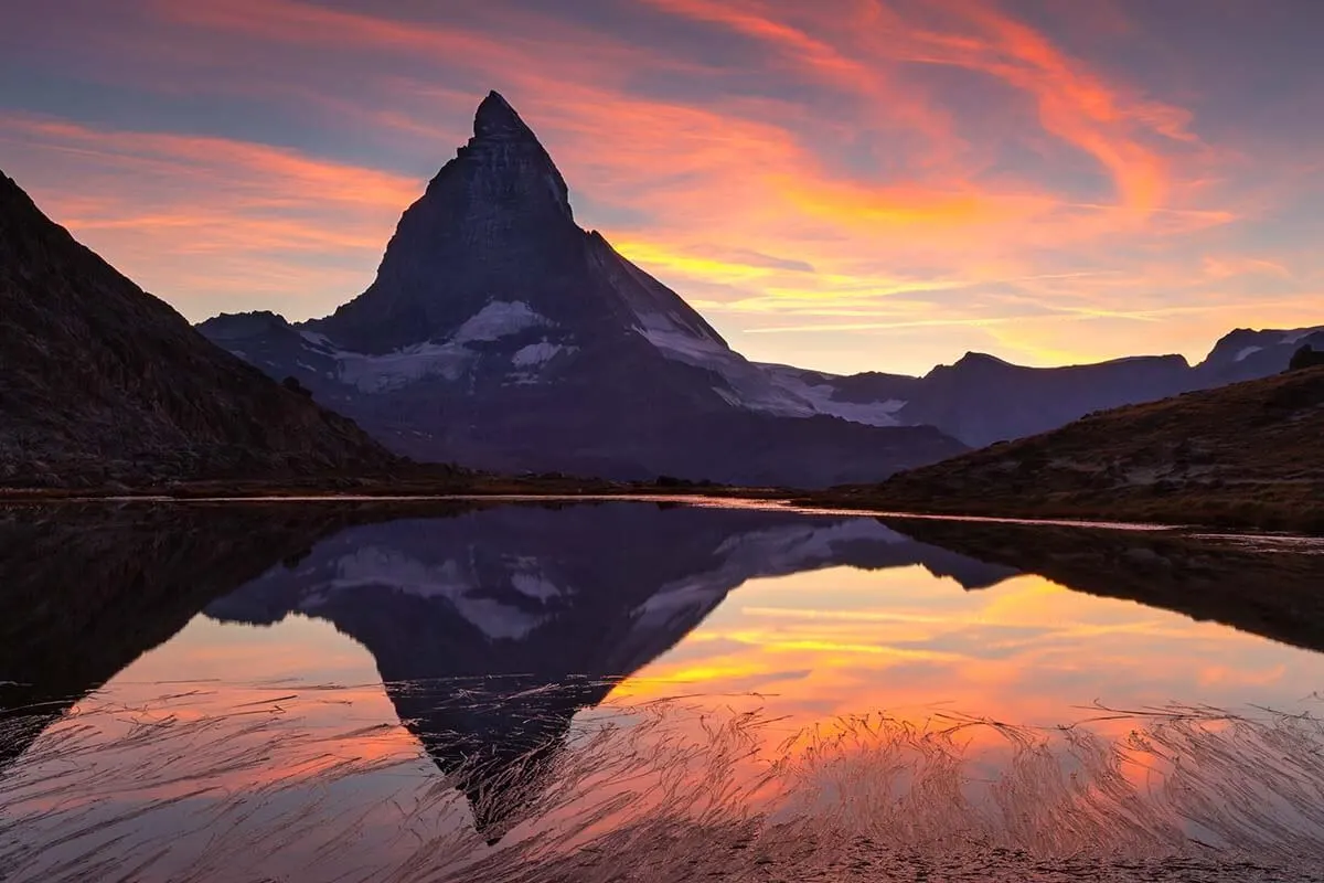 Riffelsee at sunset