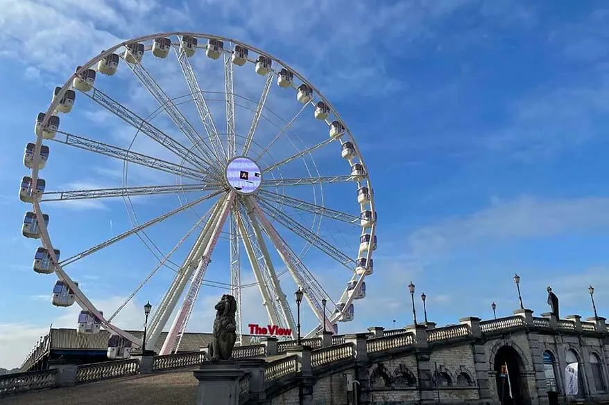 Antwerp ferris wheel The View - nice to do in Antwerpen with kids