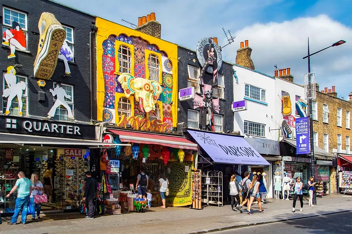 Camden High Street in London