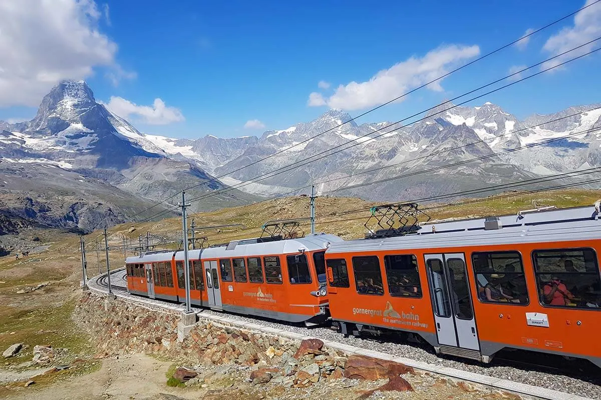 Gornergrat Railway in Switzerland