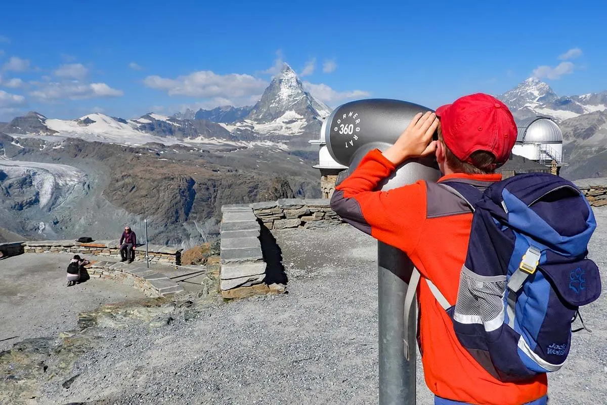 Gornergrat with kids