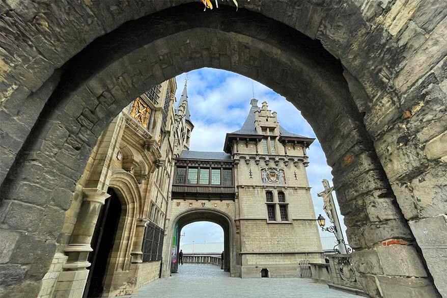 Het Steen Castle in Antwerp Belgium