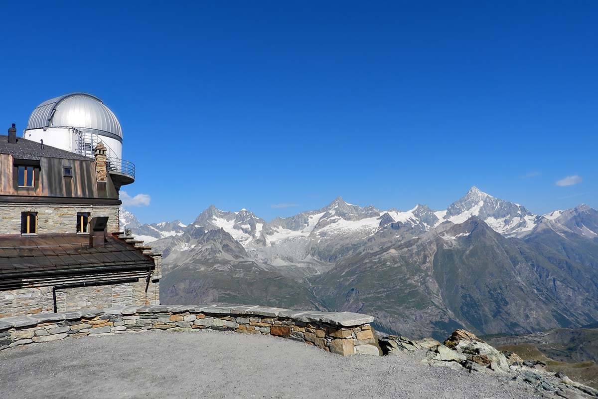 Views from one of the Gornergrat viewing platforms