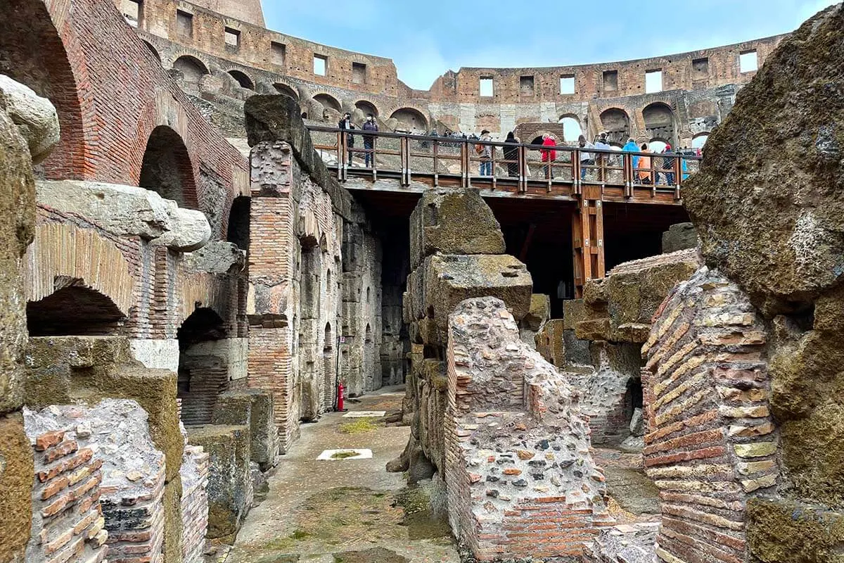 Colosseum Underground and Arena Floor