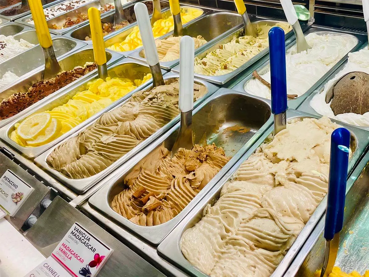 Ice cream at Gelateria in Rome