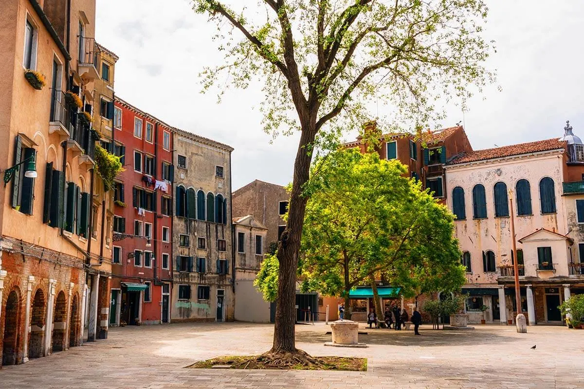 Campo del Ghetto Nuovo in the Jewish district Venice