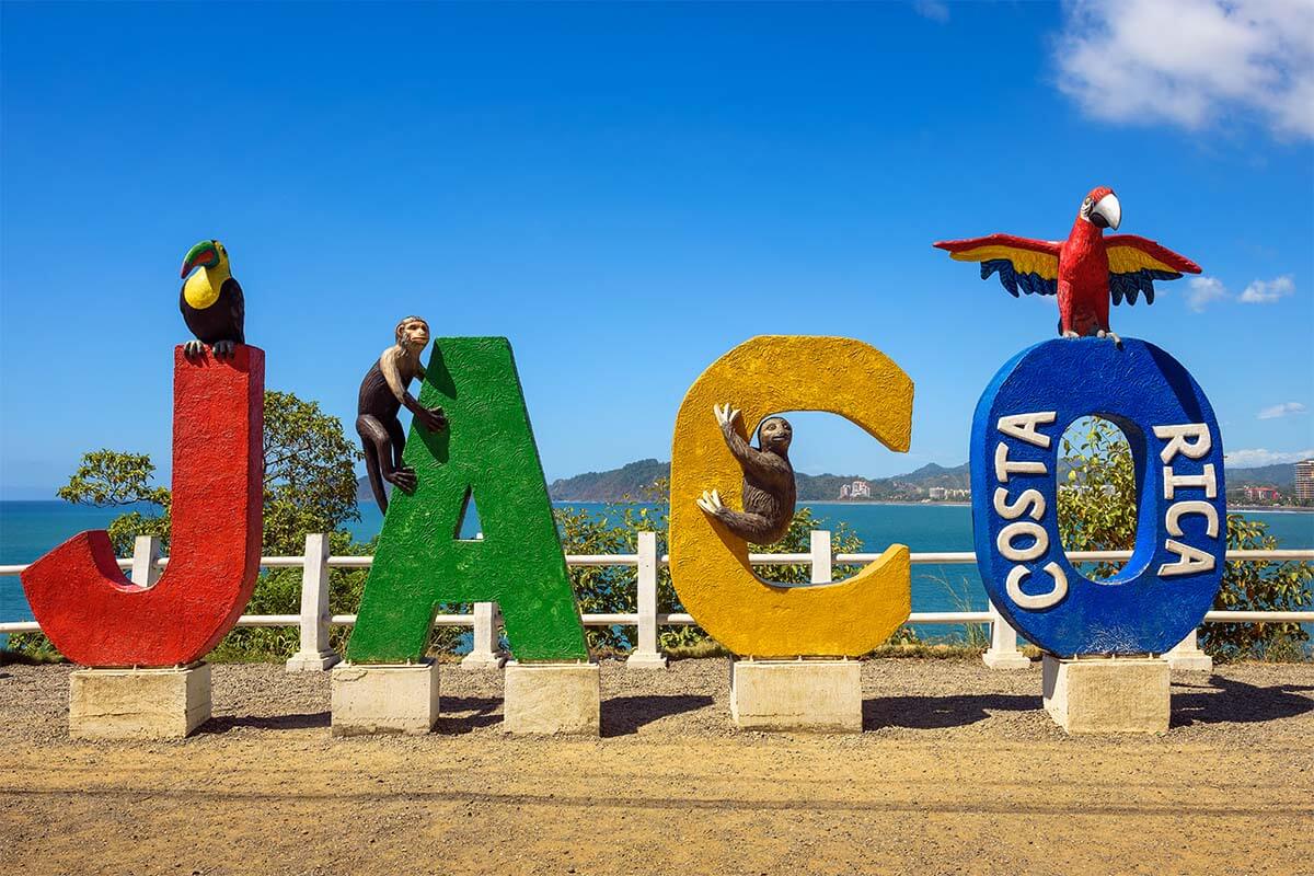 Colorful Jaco Sign at Mirador De Jaco in Costa Rica