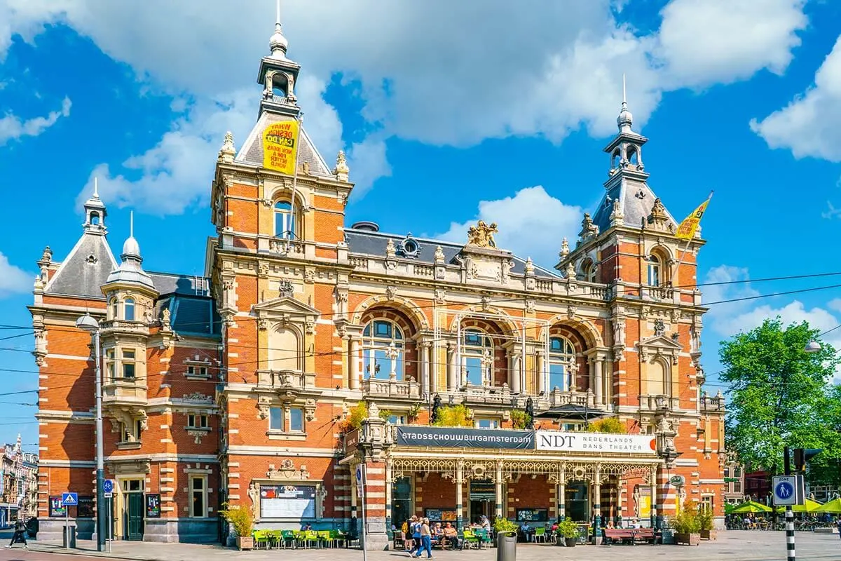 Stadsschouwburg theater on Leidseplein in Amsterdam