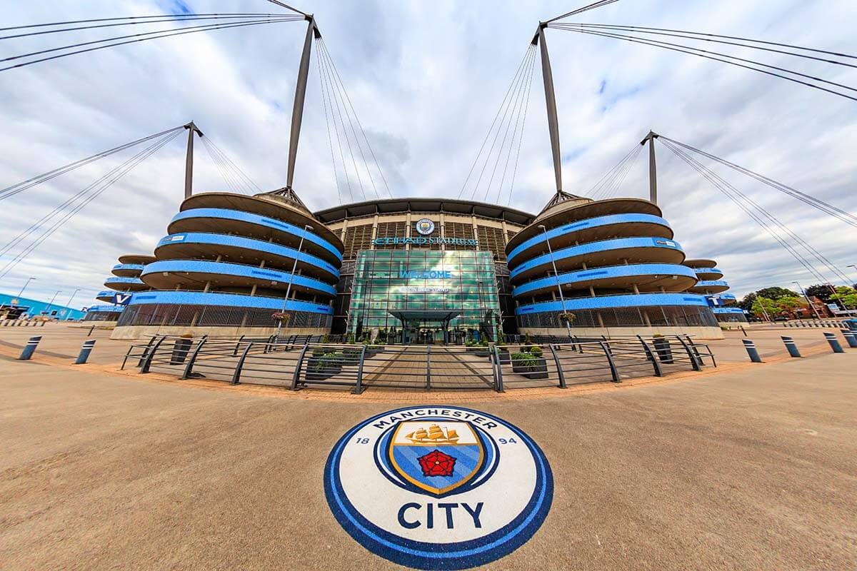 Manchester City Stadium (Etihad Stadium) in Manchester UK