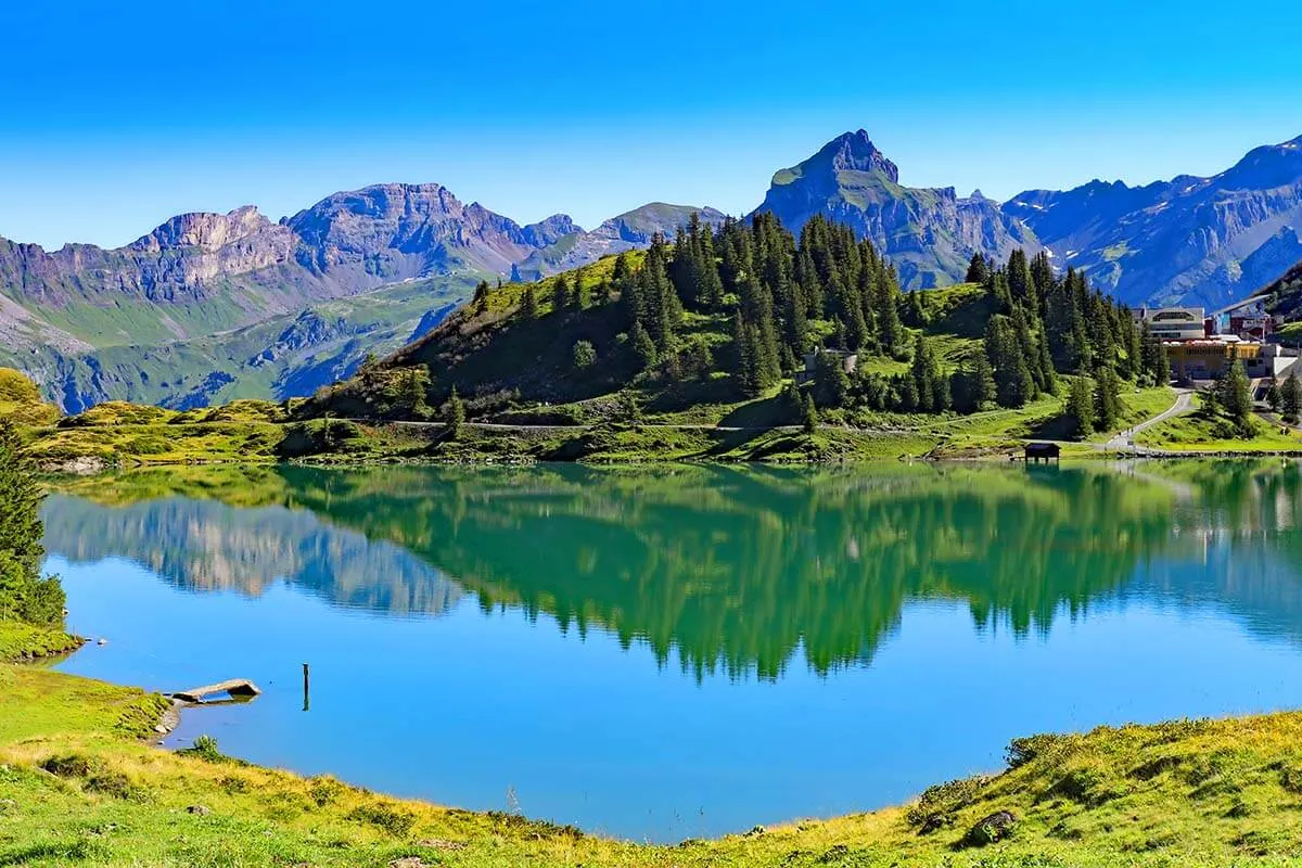 Trubsee lake in Engelberg Switzerland