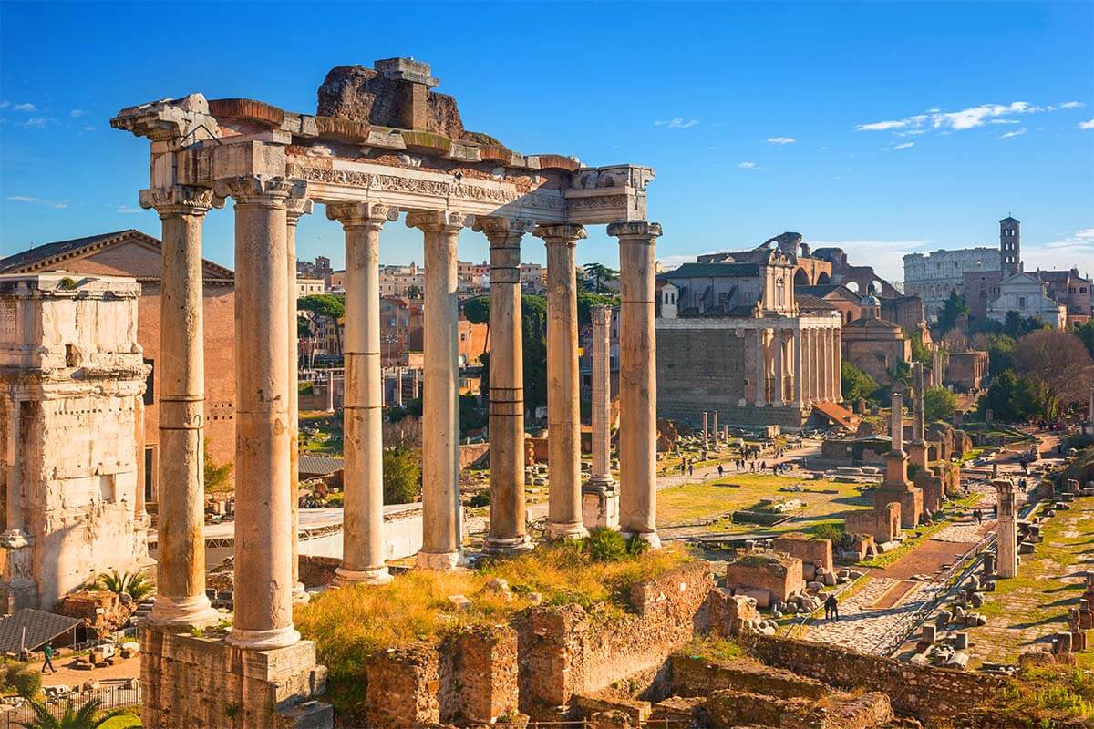 Campidoglio view in Rome (punto panoramico del foro romano)