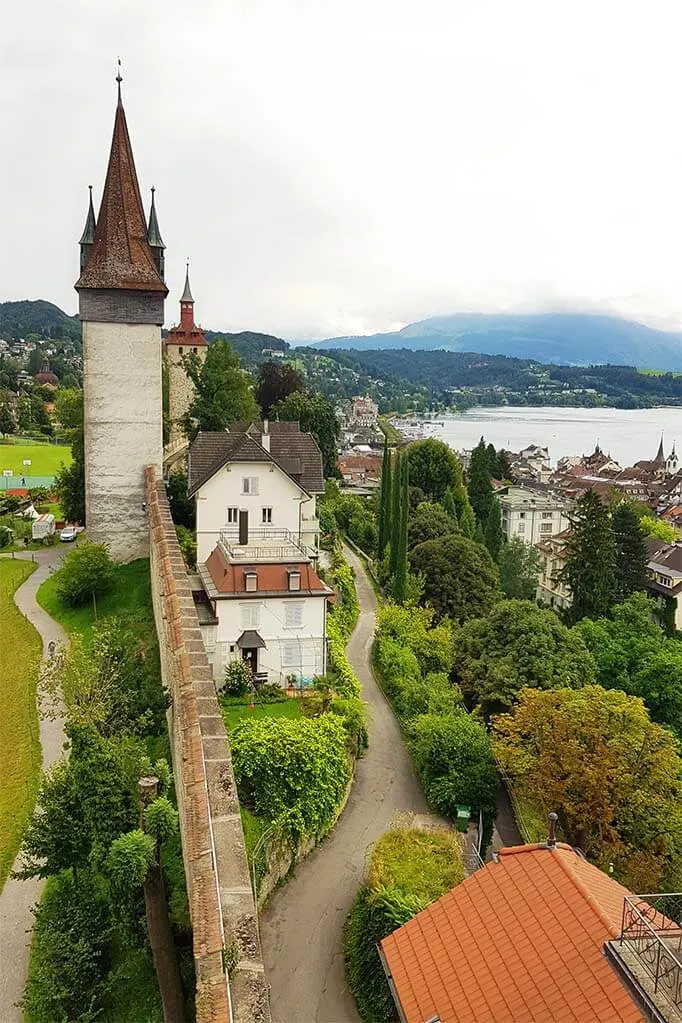 Luzern Musegg Wall - one of the best things to do in Lucerne