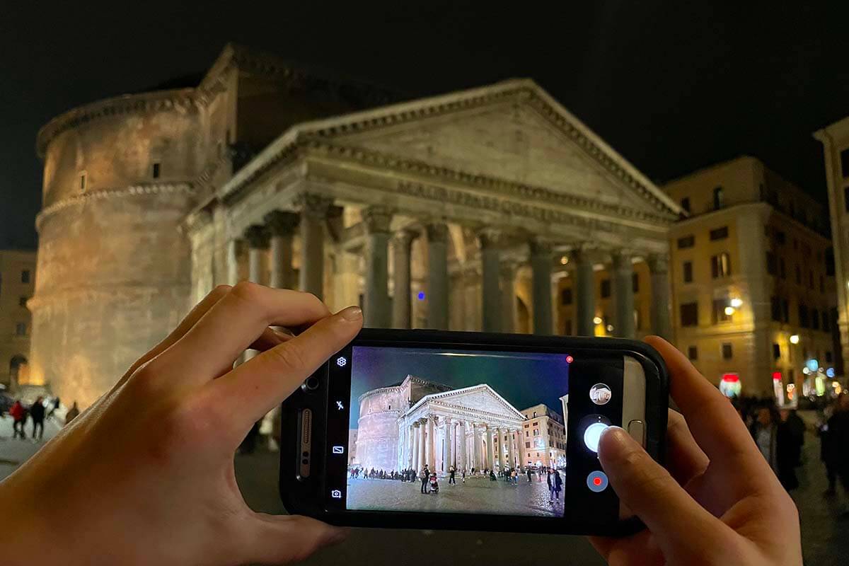 Pantheon - one of the top landmarks in Rome Italy