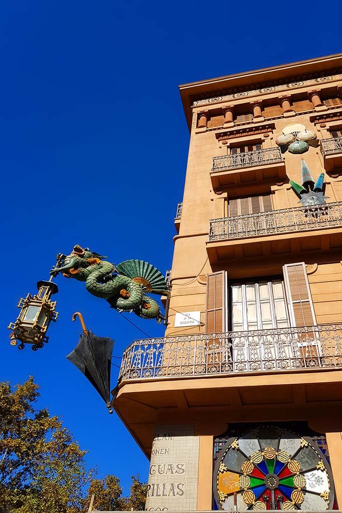 Casa Bruno Cuadros on La Rambla in Barcelona