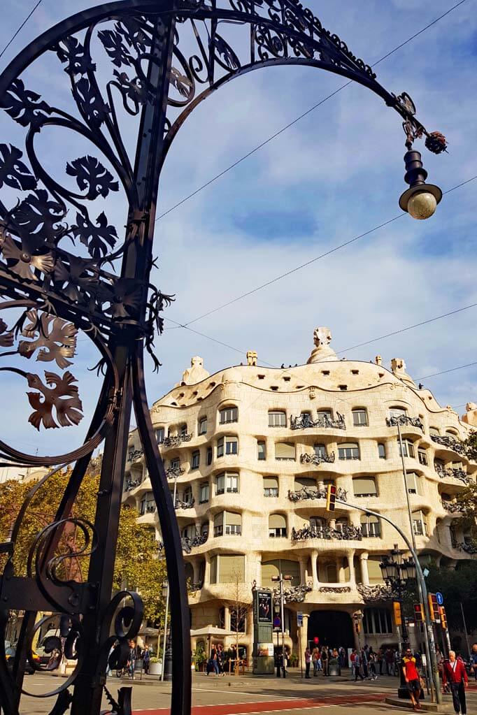 Casa Mila on Passeig de Gracia in Barcelona