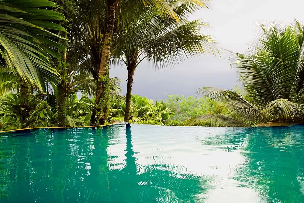 Hot springs and geothermal pools at the Springs Resort & Spa at Arenal in La Fortuna