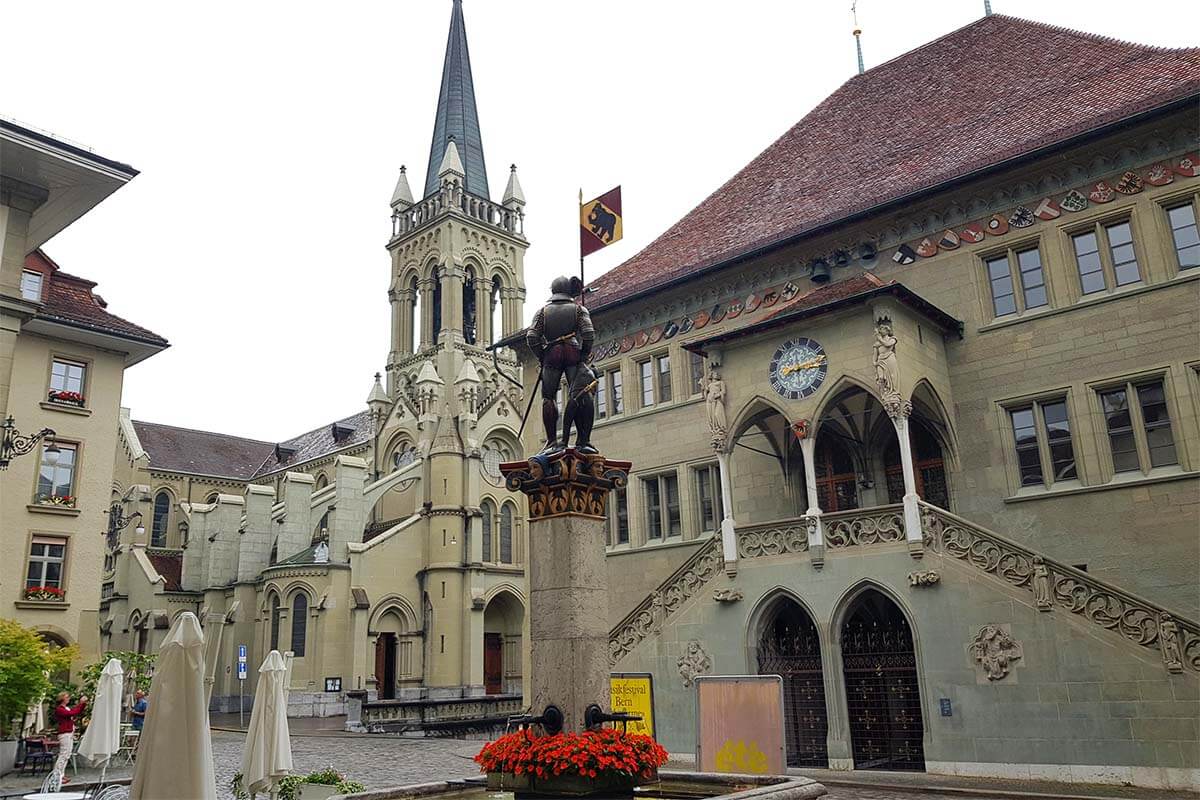 Rathausplatz in Bern Old Town