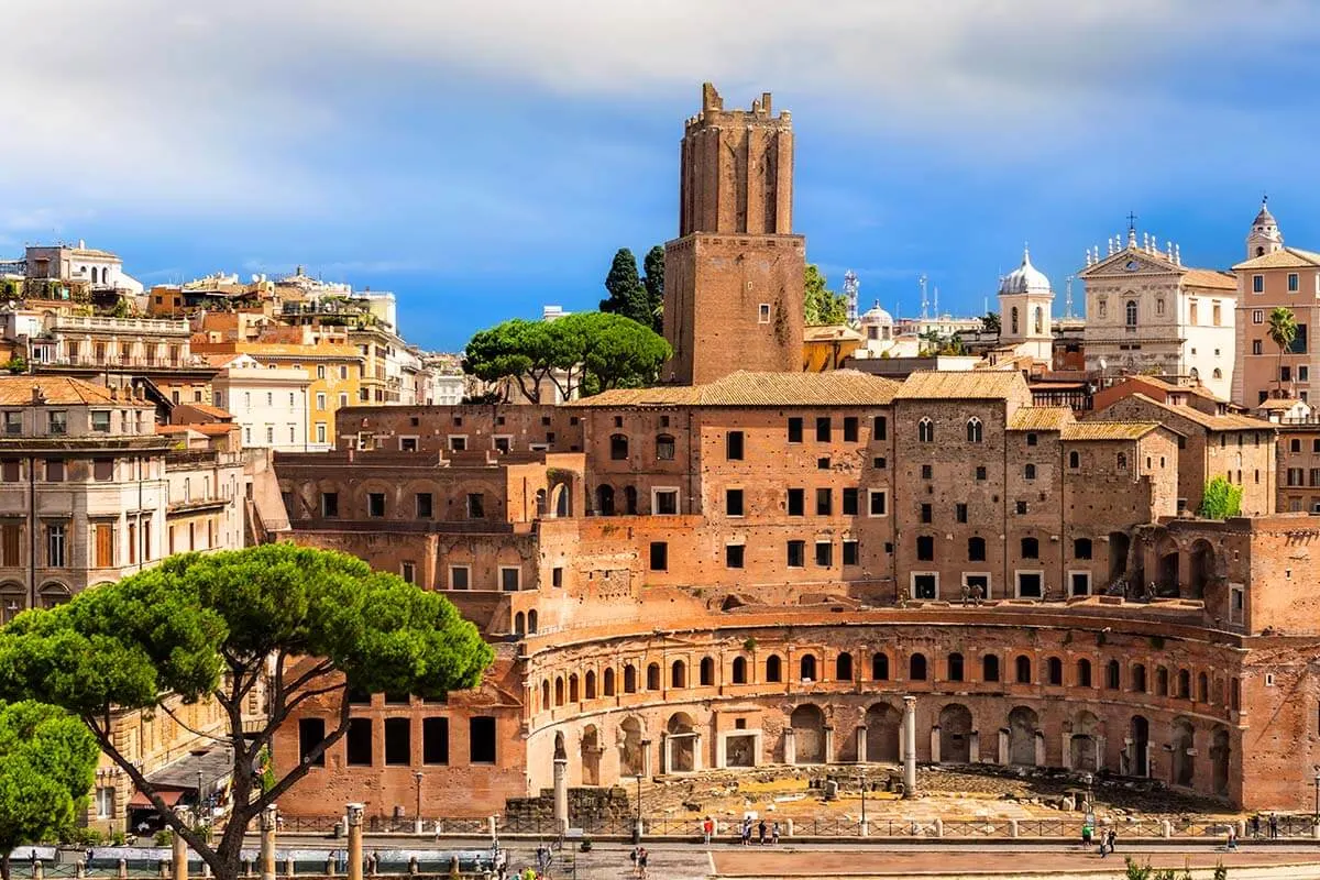 Trajan's Market in Rome Italy