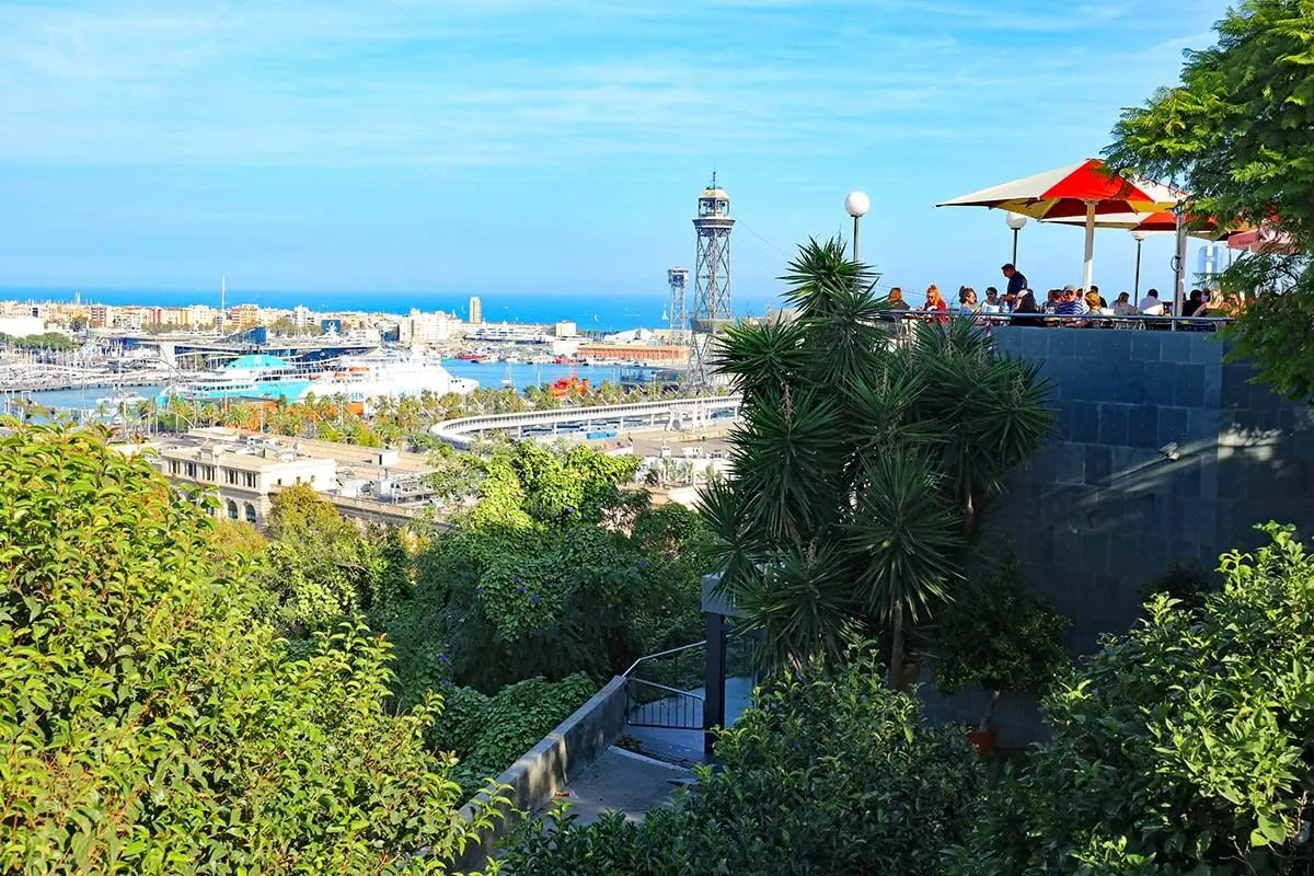 Views from Montjuic in Barcelona