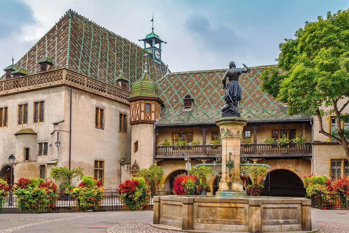 Koifhus and Place de l’Ancienne Douane in Colmar France