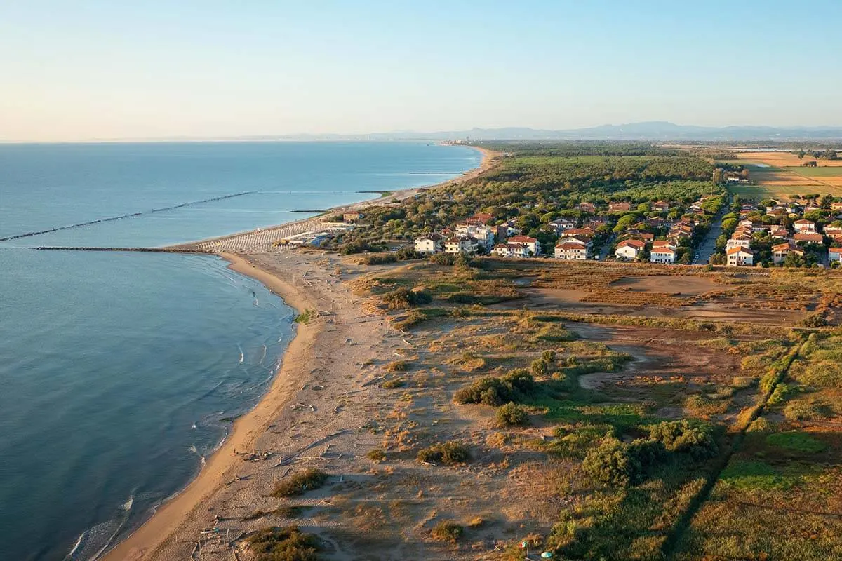 Lido di Dante on the Adriatic Coast near Ravenna