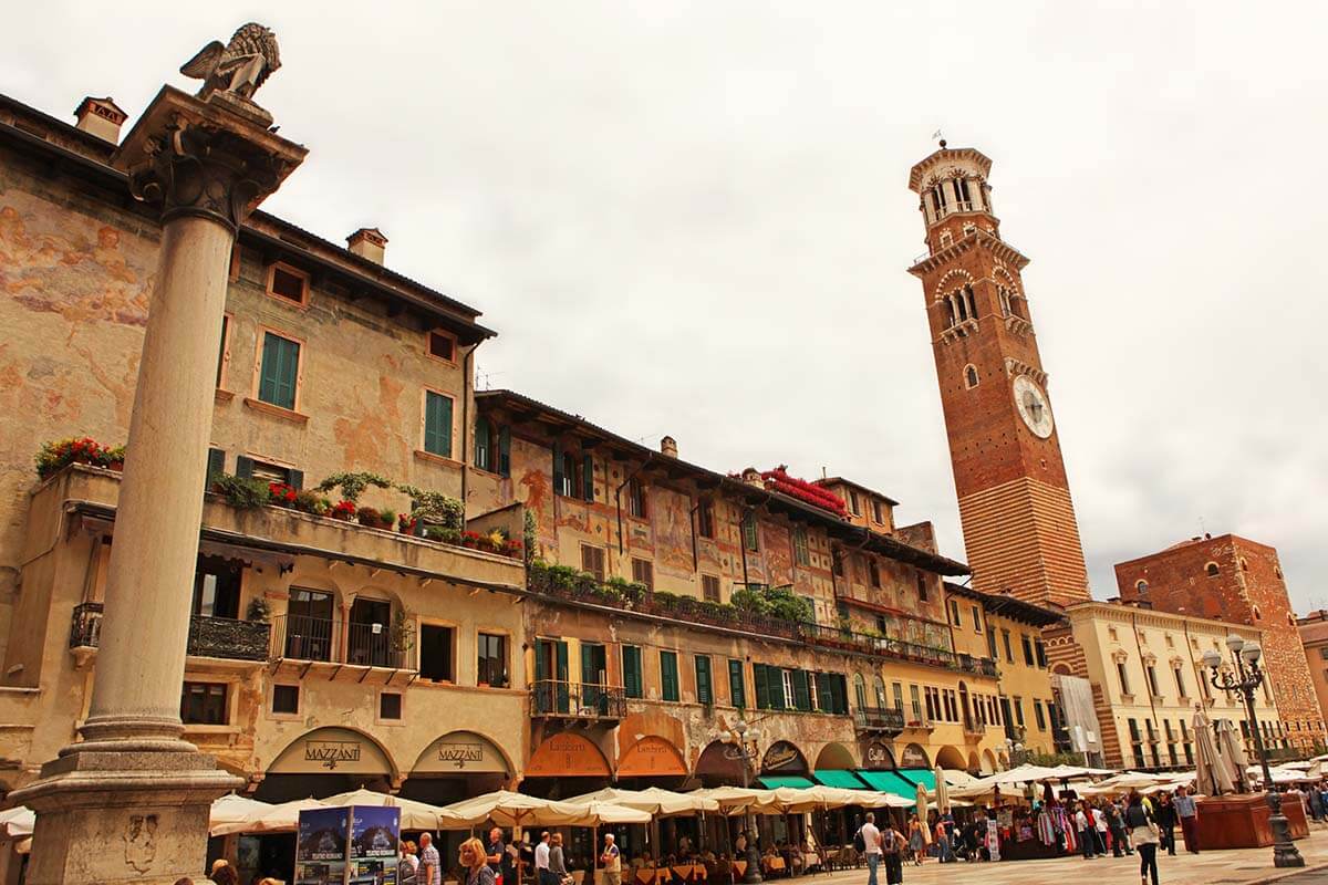 Piazza delle Erbe in Verona