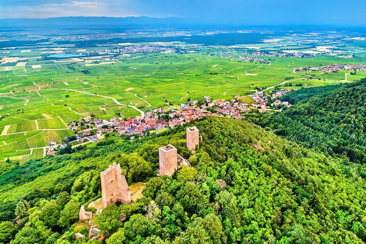 The Three Castles of Eguisheim in France