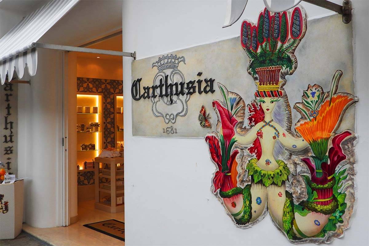 Carthusia Capri perfume store in Anacapri