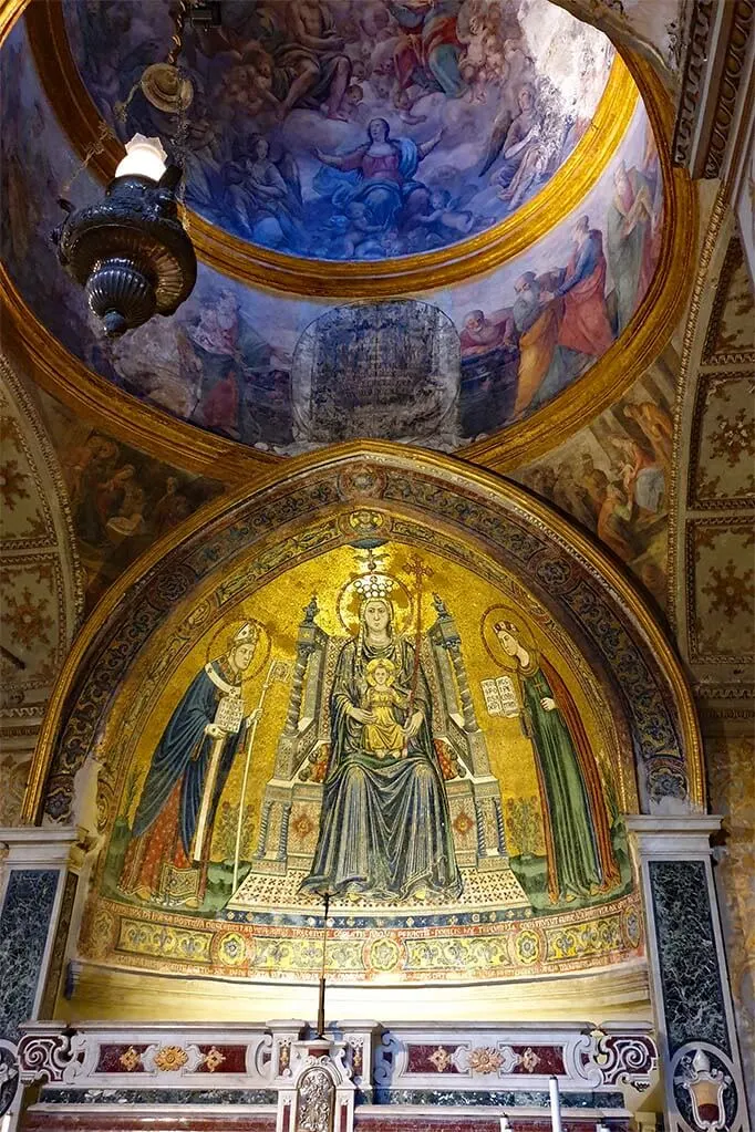 Mosaics inside Naples Cathedral