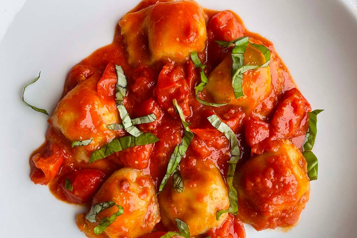 Ravioli Capresi at Da Gelsomina Restaurant in Anacapri