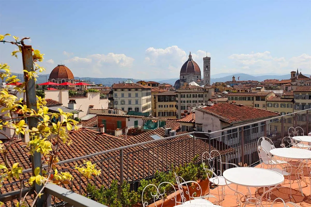 Florence hotel Croce di Malta rooftop terrace