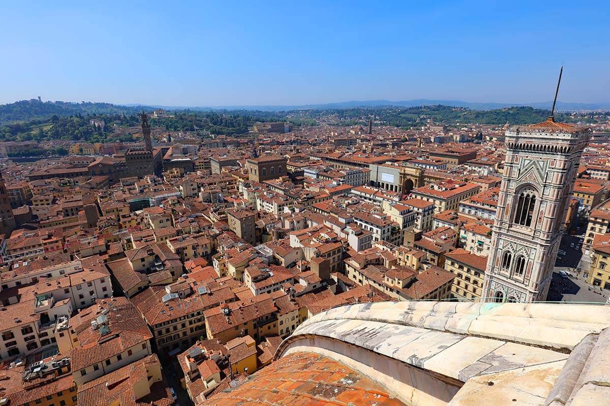 View from the top of Duomo dome