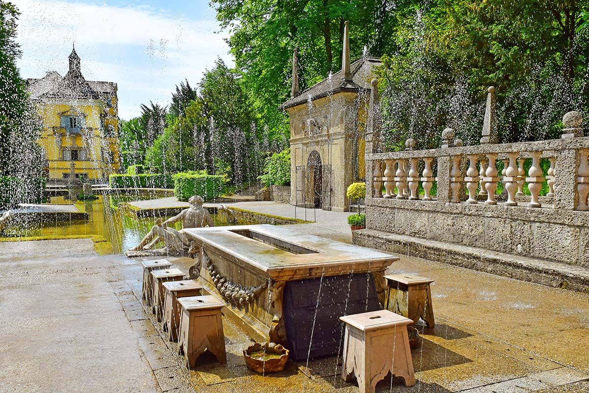 Fountains at Hellbrunn Palace Salzburg