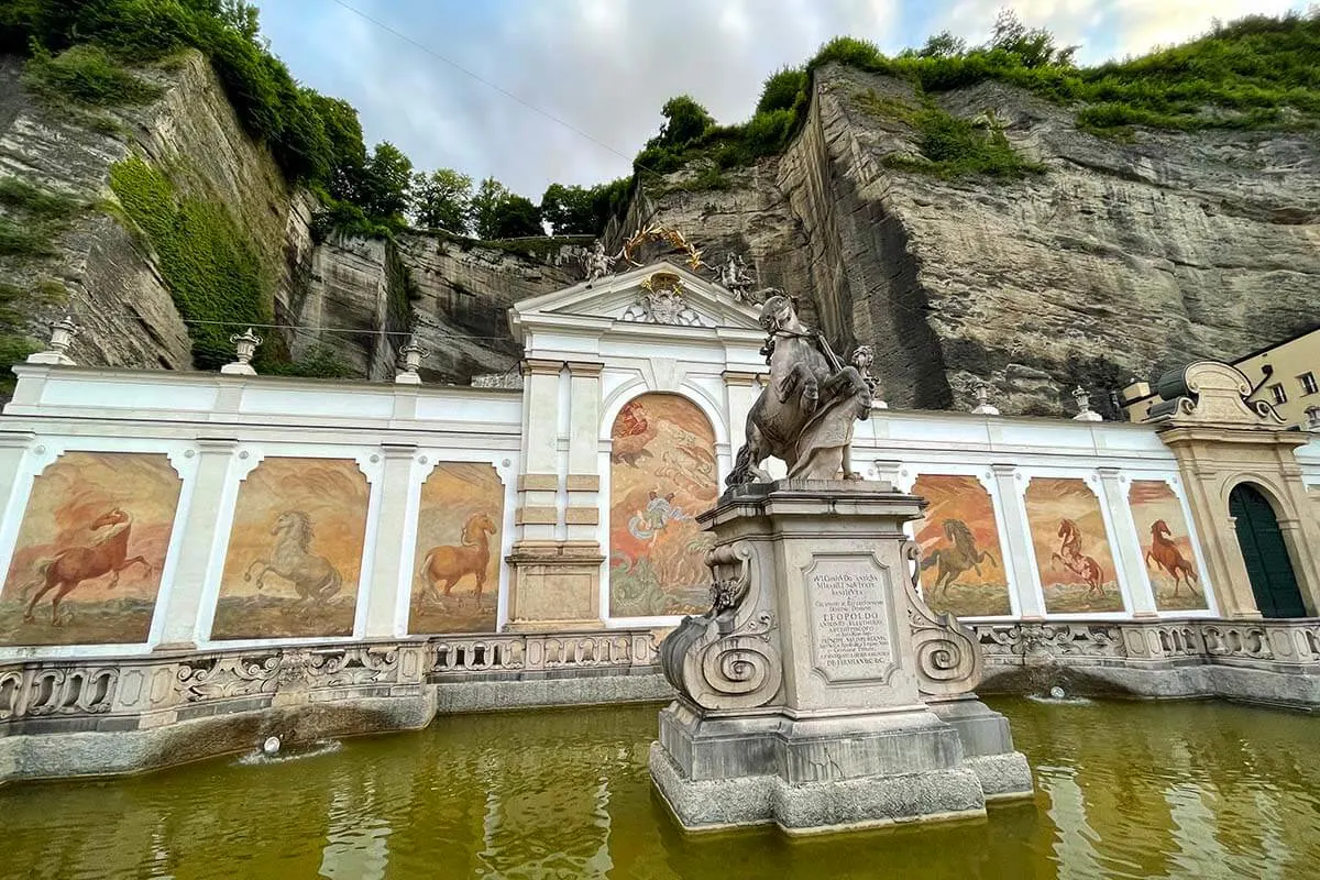 Horse baths at the foot of Mönchsberg in Salzburg