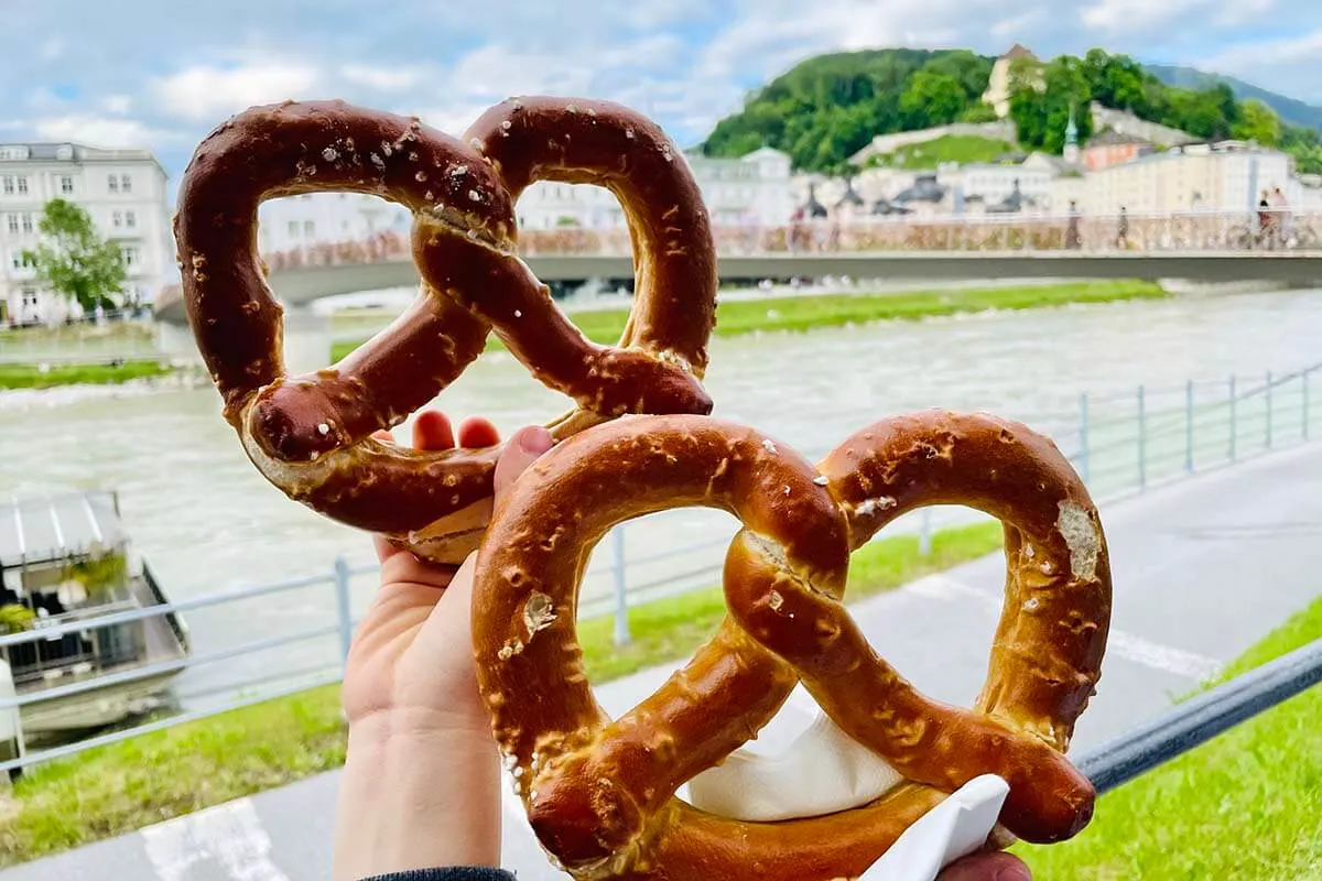 Pretzels in Salzburg (Salzburger Brezen)